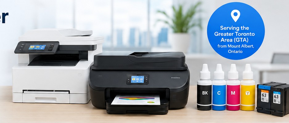 Inkjet printers, refill ink and ink cartridges - temporary AI-generated website image